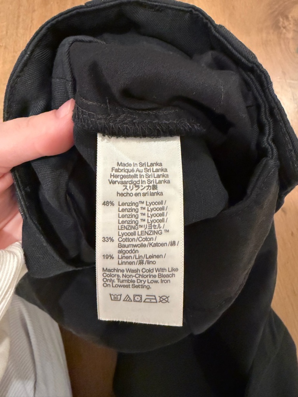 Madewell The Harlow Black Wide-Leg Pants - size 4 - Picture 10 of 10